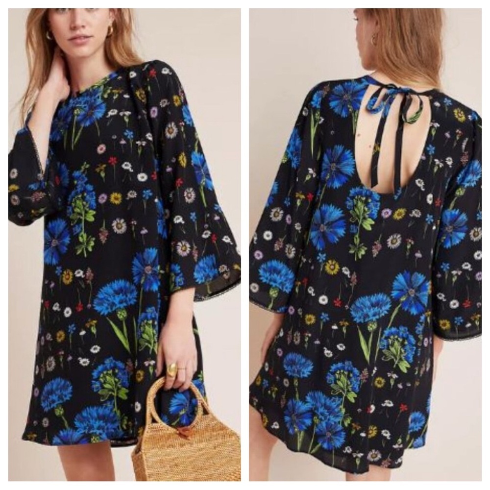 Maeve by Anthropologie Lucinda Silk Tunic Mini Dress Size XS 36046